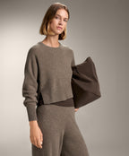 100% CASHMERE KNIT ROUND NECK JUMPER