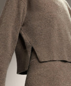 100% CASHMERE KNIT ROUND NECK JUMPER