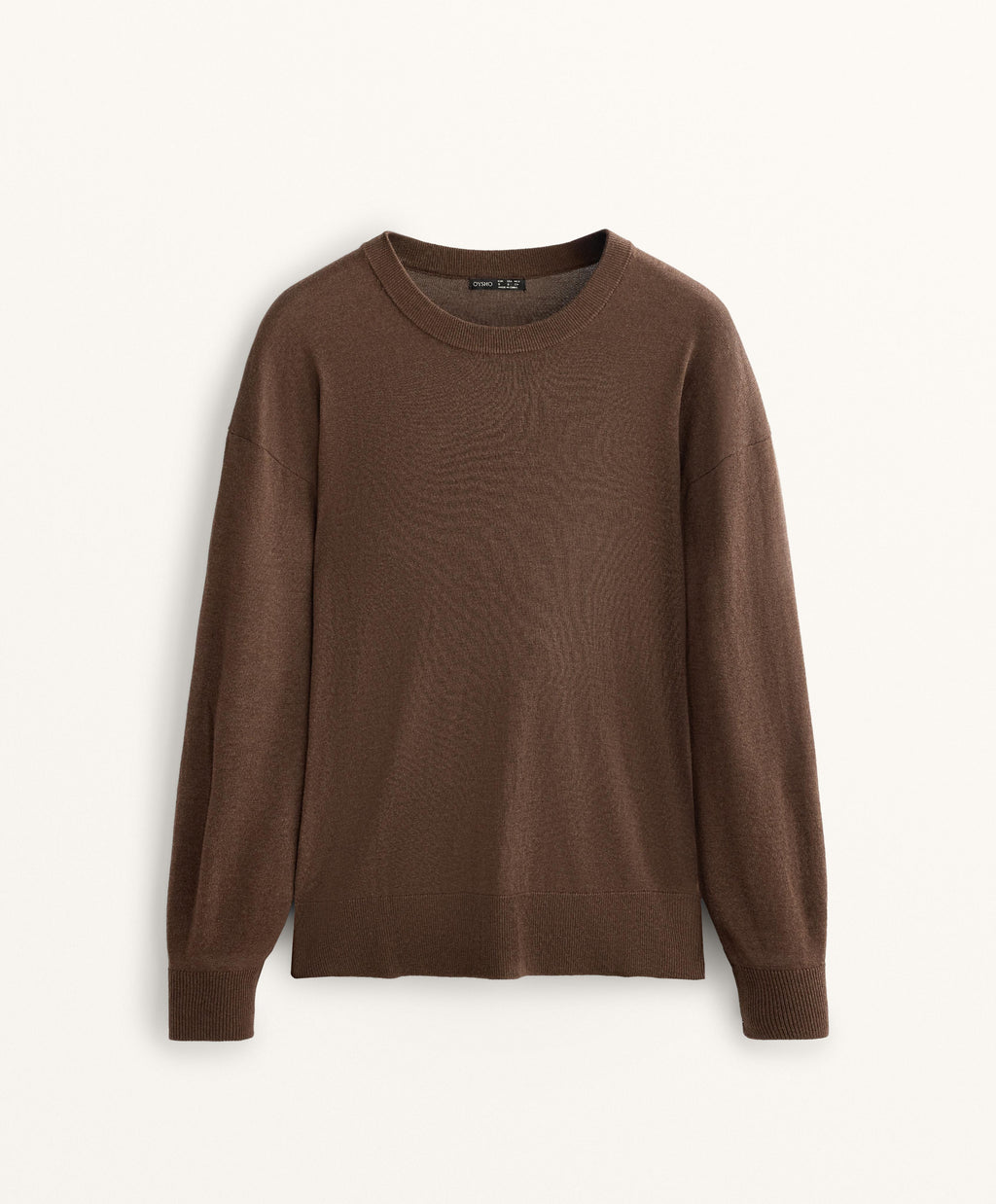 ROUND NECK KNIT JUMPER 10% CASHMERE