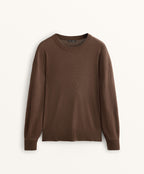 ROUND NECK KNIT JUMPER 10% CASHMERE