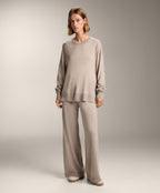 ROUND NECK KNIT JUMPER 10% CASHMERE