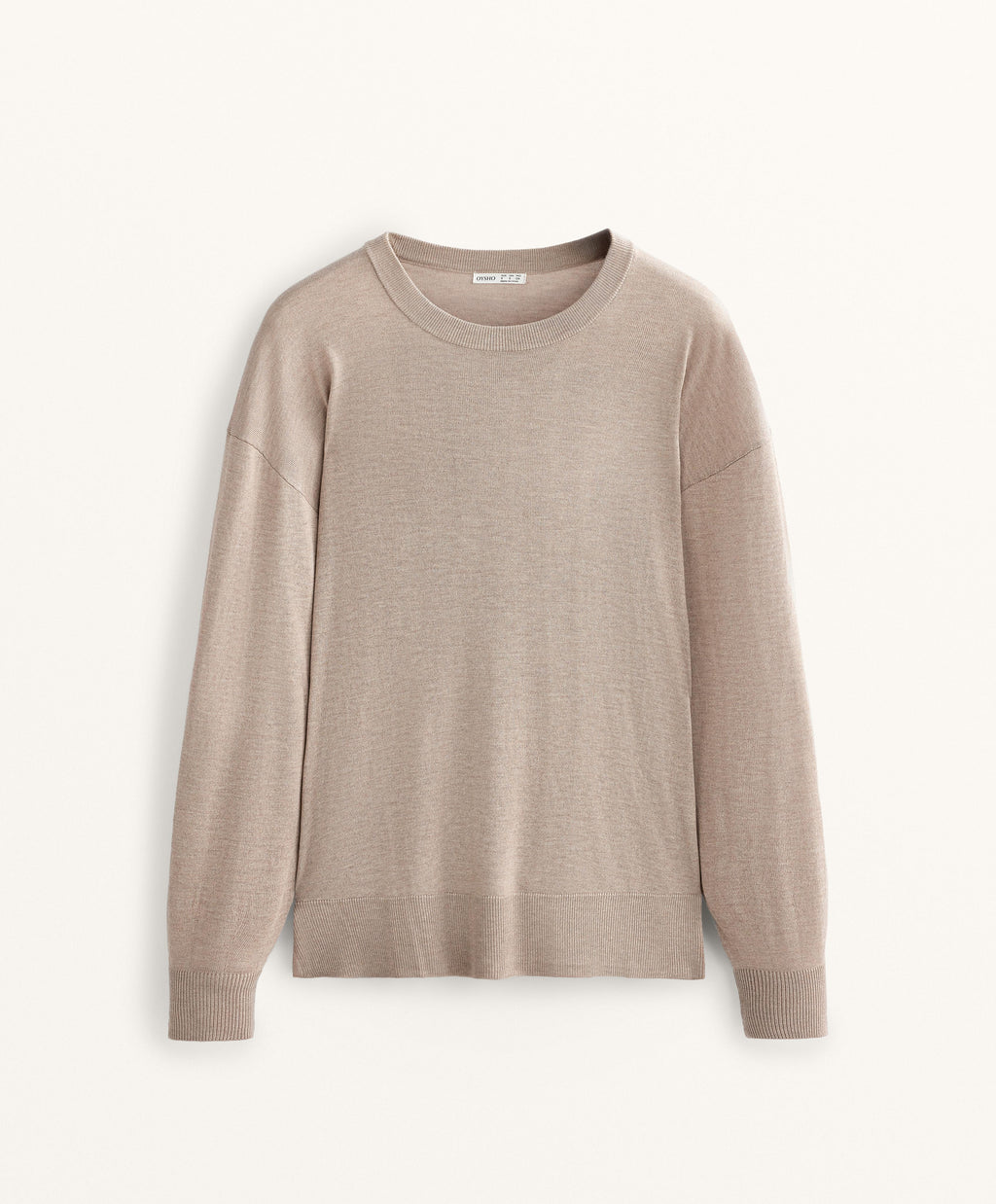 ROUND NECK KNIT JUMPER 10% CASHMERE