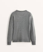ROUND NECK KNIT JUMPER 10% CASHMERE