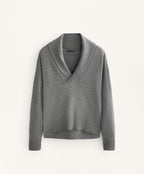 V NECK JUMPER WITH LAPEL