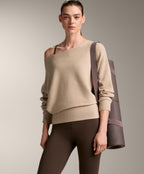 OFF THE SHOULDER RIB KNIT JUMPER