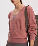 CROSSOVER RIB KNIT JUMPER