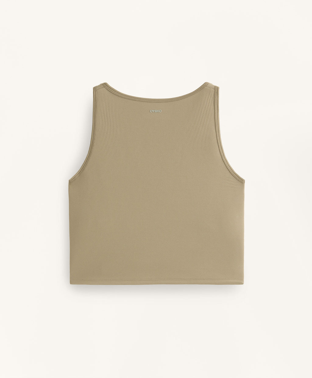 SLEEVELESS WAFFLE TANK TOP