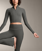 COMFORTLUX LONG SLEEVE RIB SIDE TANK TOP