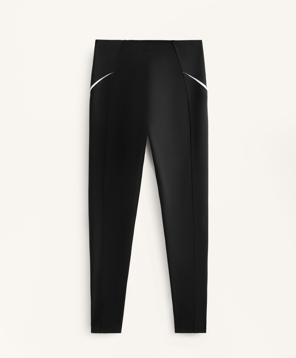 COMPRESSIVE HIGH RISE ANKLE LENGTH LEGGINGS WITH SIDE STRIPES 65CM