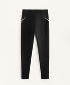 COMPRESSIVE HIGH RISE ANKLE LENGTH LEGGINGS WITH SIDE STRIPES 65CM