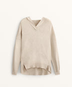FINE KNIT HOODED JUMPER