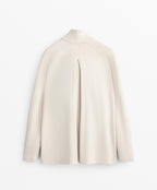 LONG BACK PLEAT SWEATSHIRT WITH SOFT TOUCH MODAL