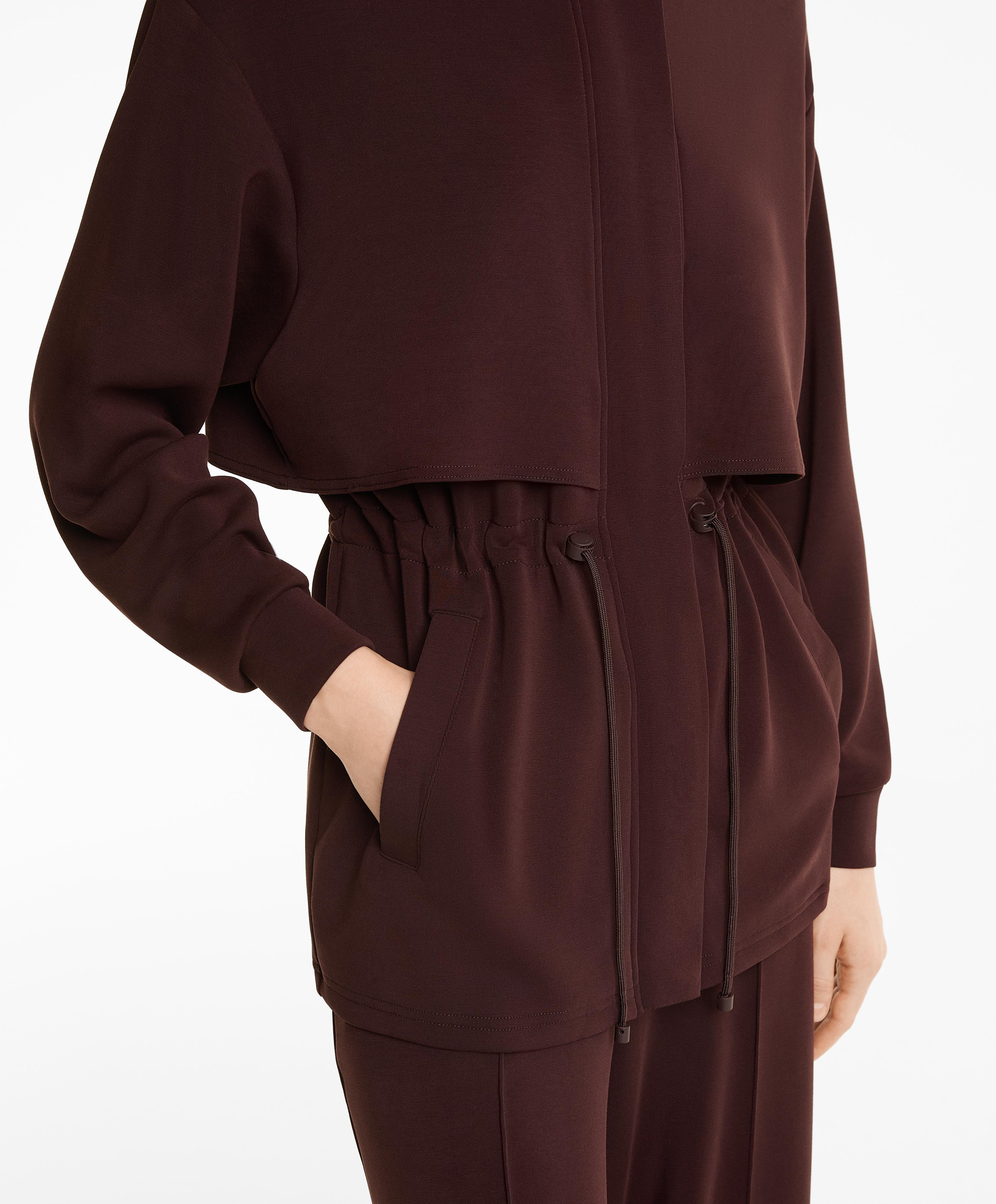 LONG SOFT FEEL MODAL JACKET WITH POCKETS