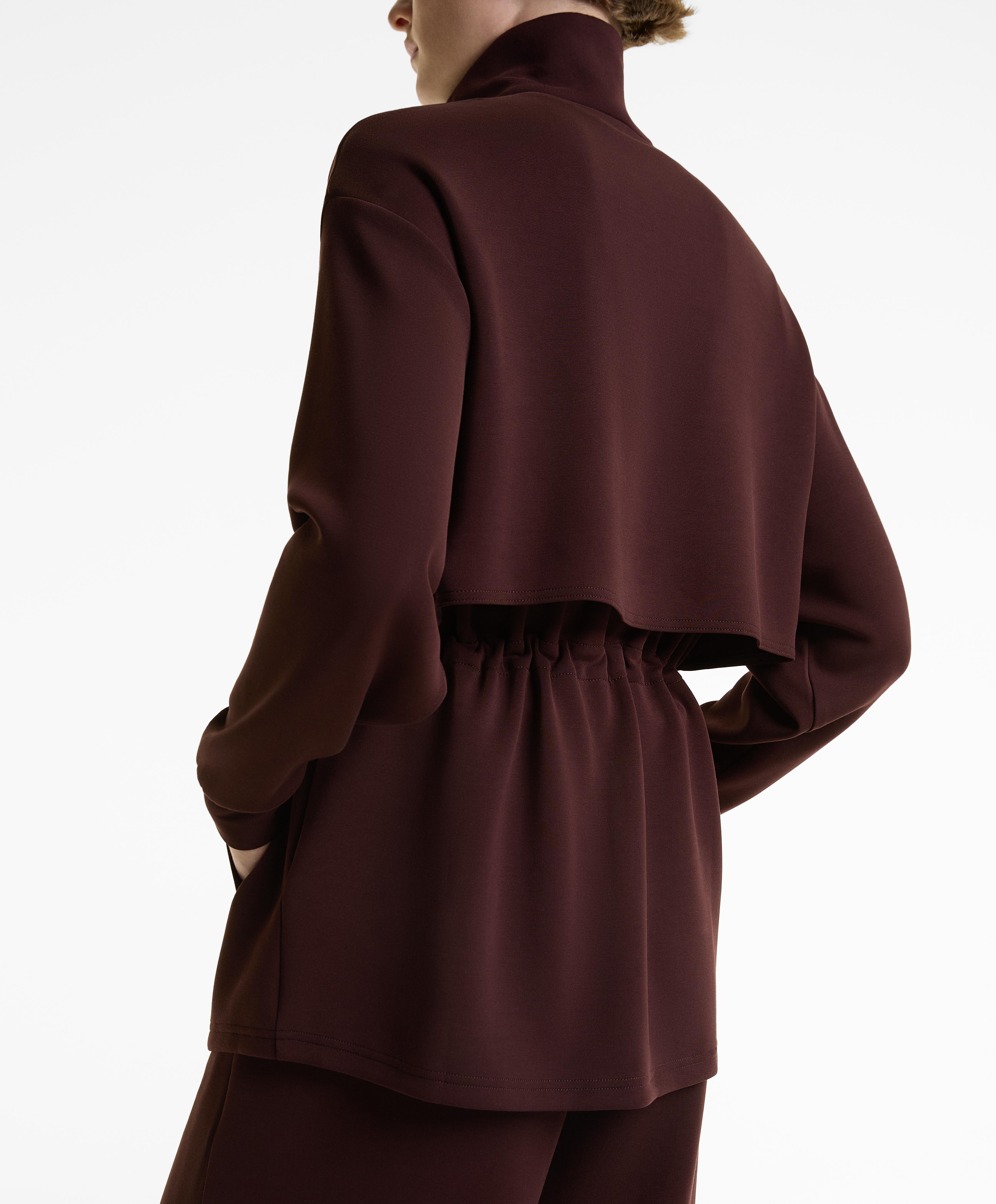 LONG SOFT FEEL MODAL JACKET WITH POCKETS