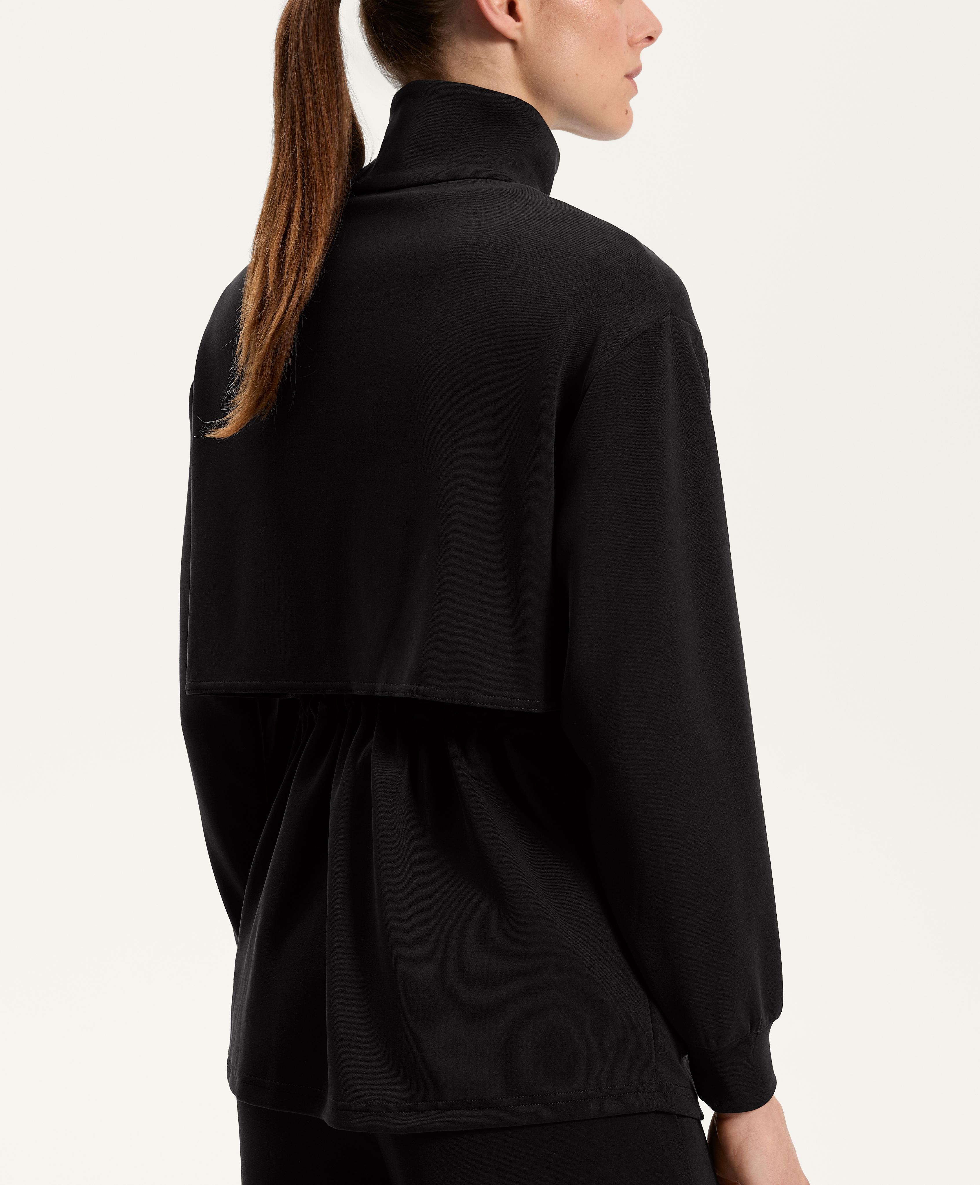 LONG SOFT FEEL MODAL JACKET WITH POCKETS