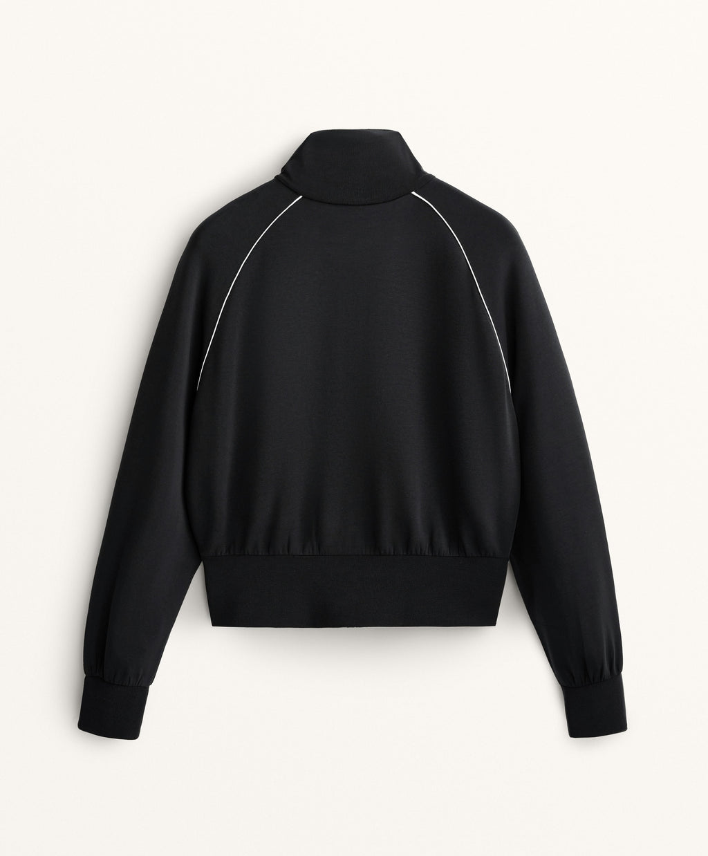 HIGH NECK PIPING JACKET WITH SOFT TOUCH MODAL