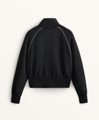 HIGH NECK PIPING JACKET WITH SOFT TOUCH MODAL