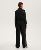HIGH NECK PIPING JACKET WITH SOFT TOUCH MODAL