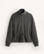 ADJUSTABLE WAIST RIB JACKET 29% MODAL