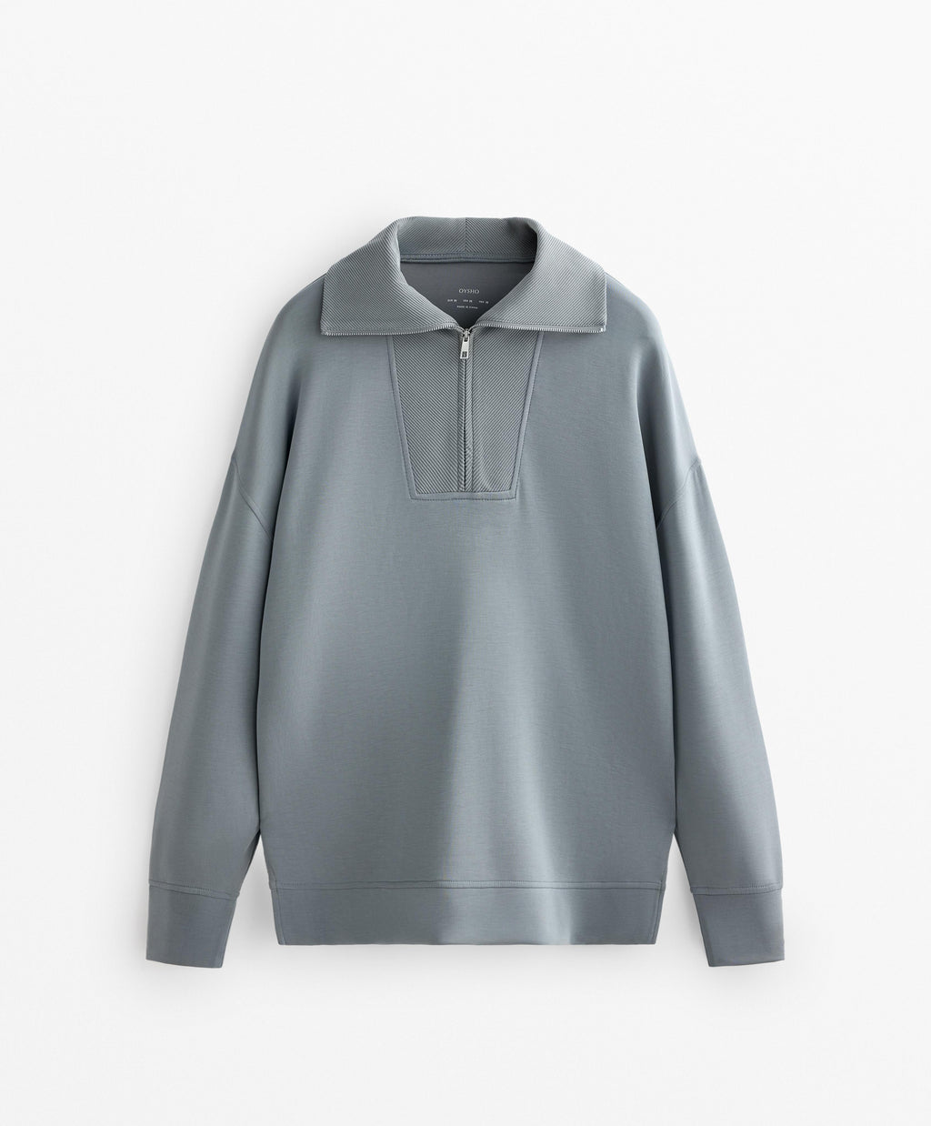 LONG HIGH NECK SWEATSHIRT WITH SOFT TOUCH MODAL