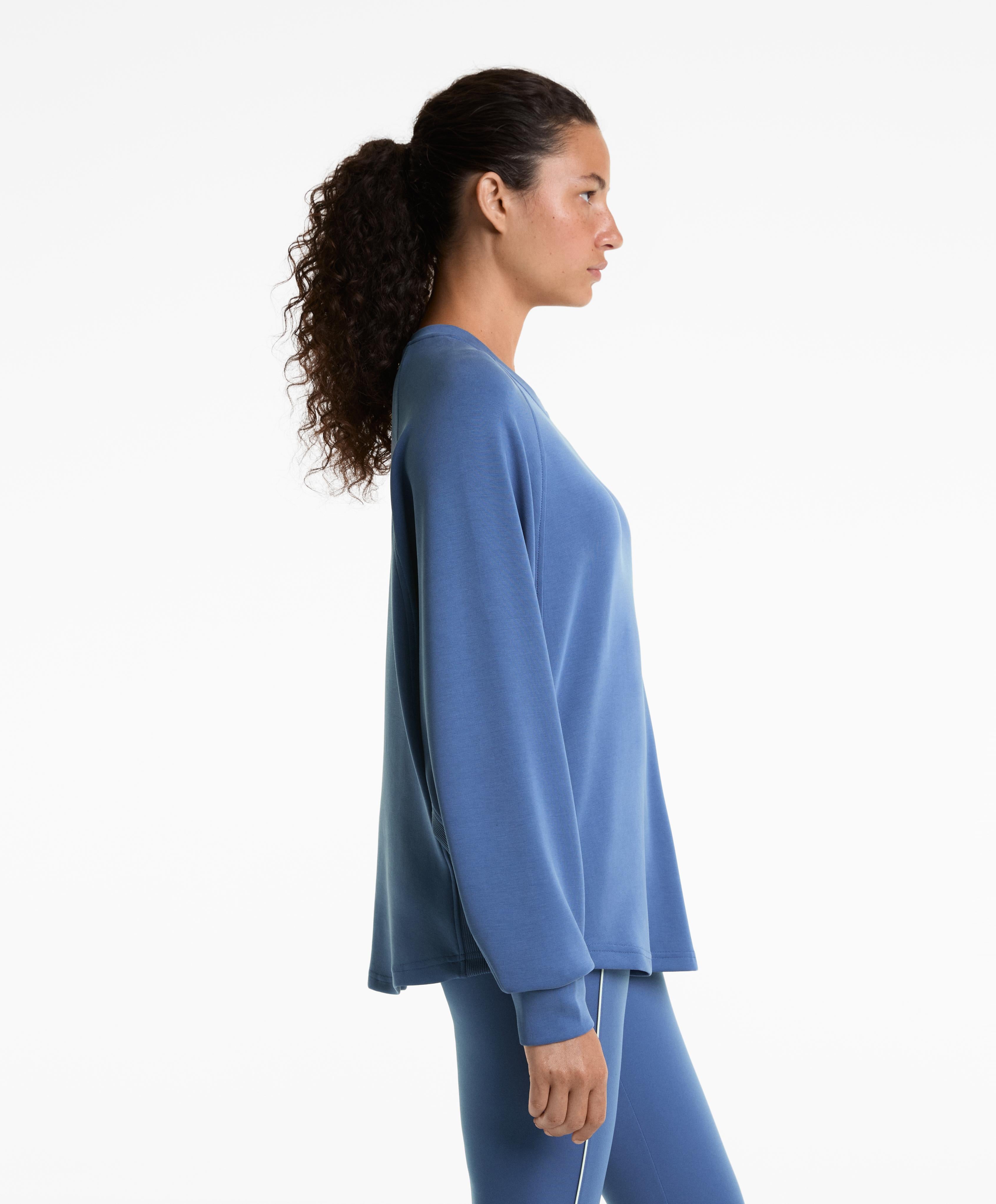 OVERSIZED MODAL RIB SWEATSHIRT