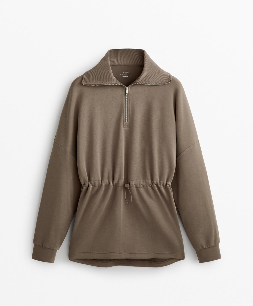 SOFT TOUCH HALF ZIP SWEATSHIRT WITH MODAL