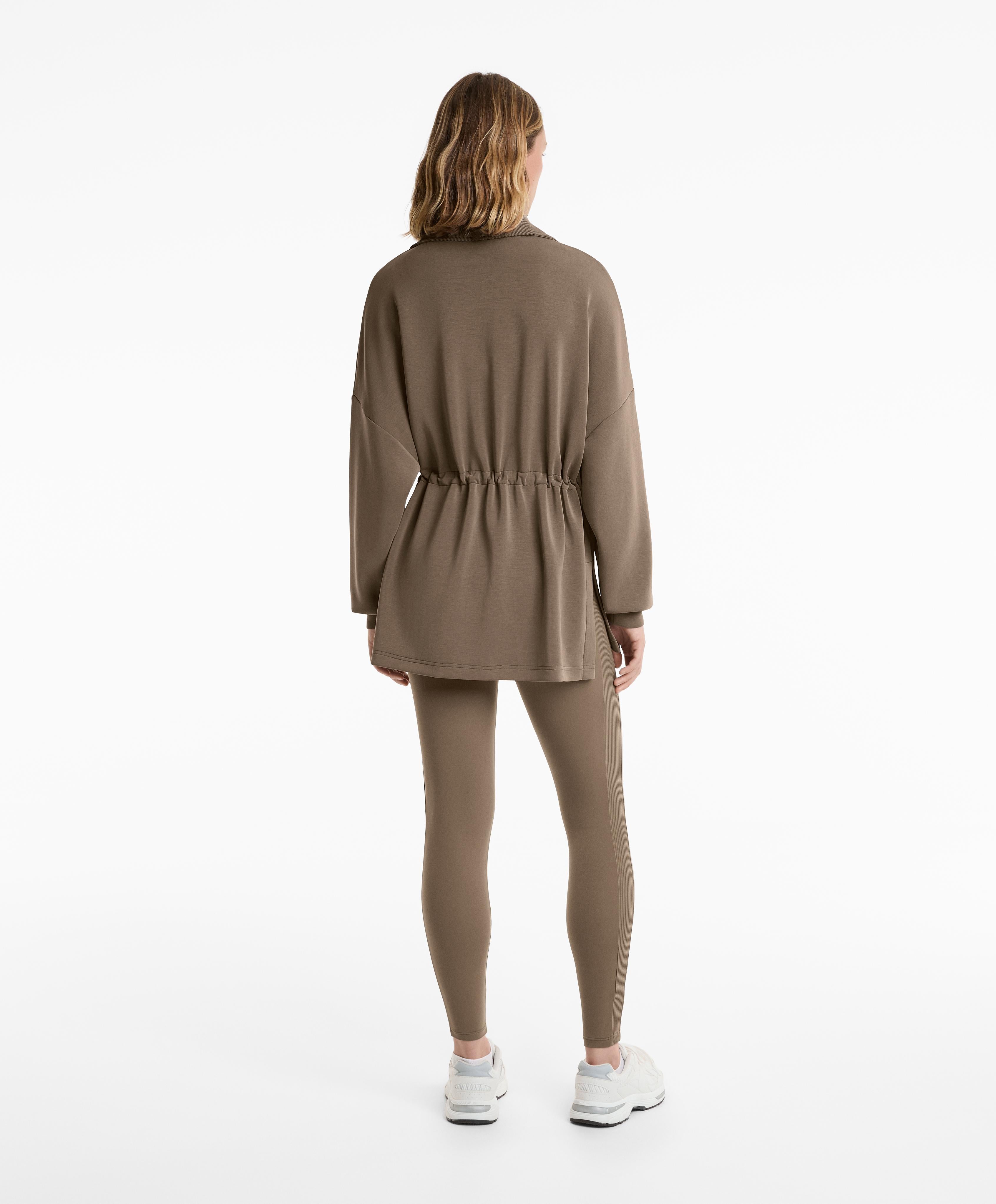 SOFT TOUCH HALF ZIP SWEATSHIRT WITH MODAL
