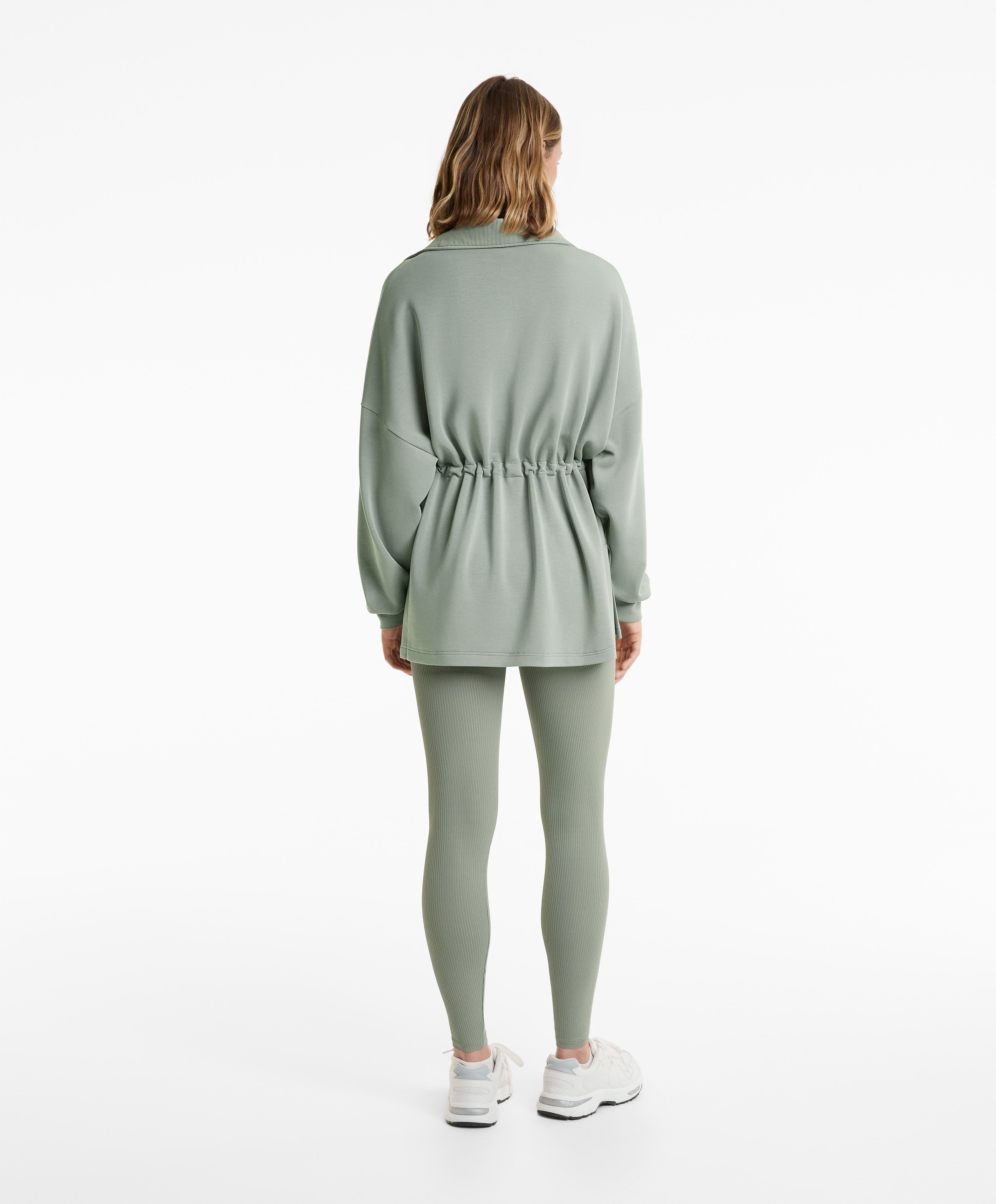 SOFT TOUCH HALF ZIP SWEATSHIRT WITH MODAL