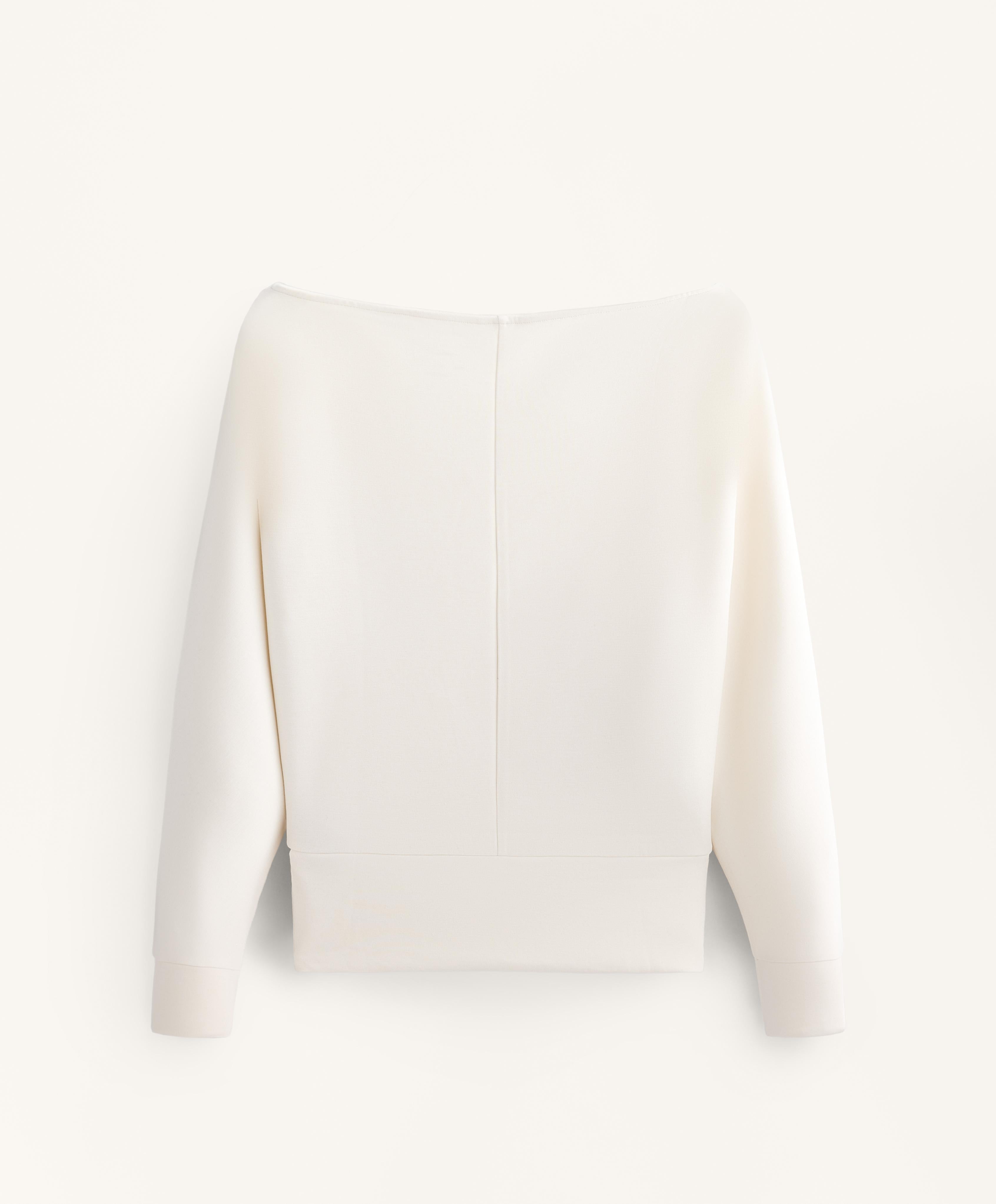 ROUND NECK SWEATSHIRT WITH SOFT TOUCH MODAL