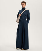 STRIPED HALF ZIP SWEATSHIRT WITH SOFT TOUCH MODAL