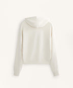 BOXY HOODED SWEATSHIRT WITH BRUSHED MODAL
