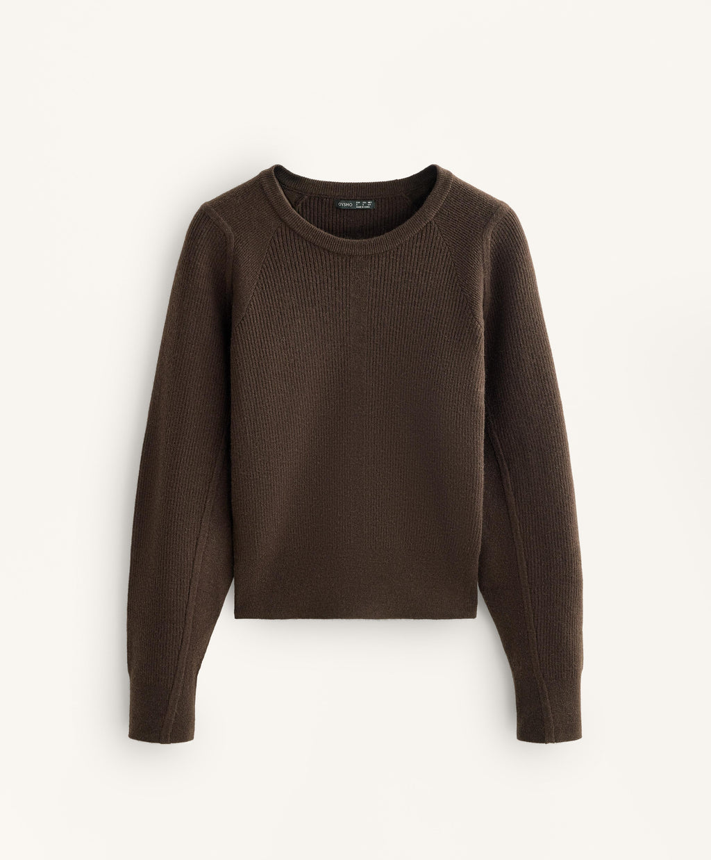 FITTED WAIST RIB KNIT JUMPER