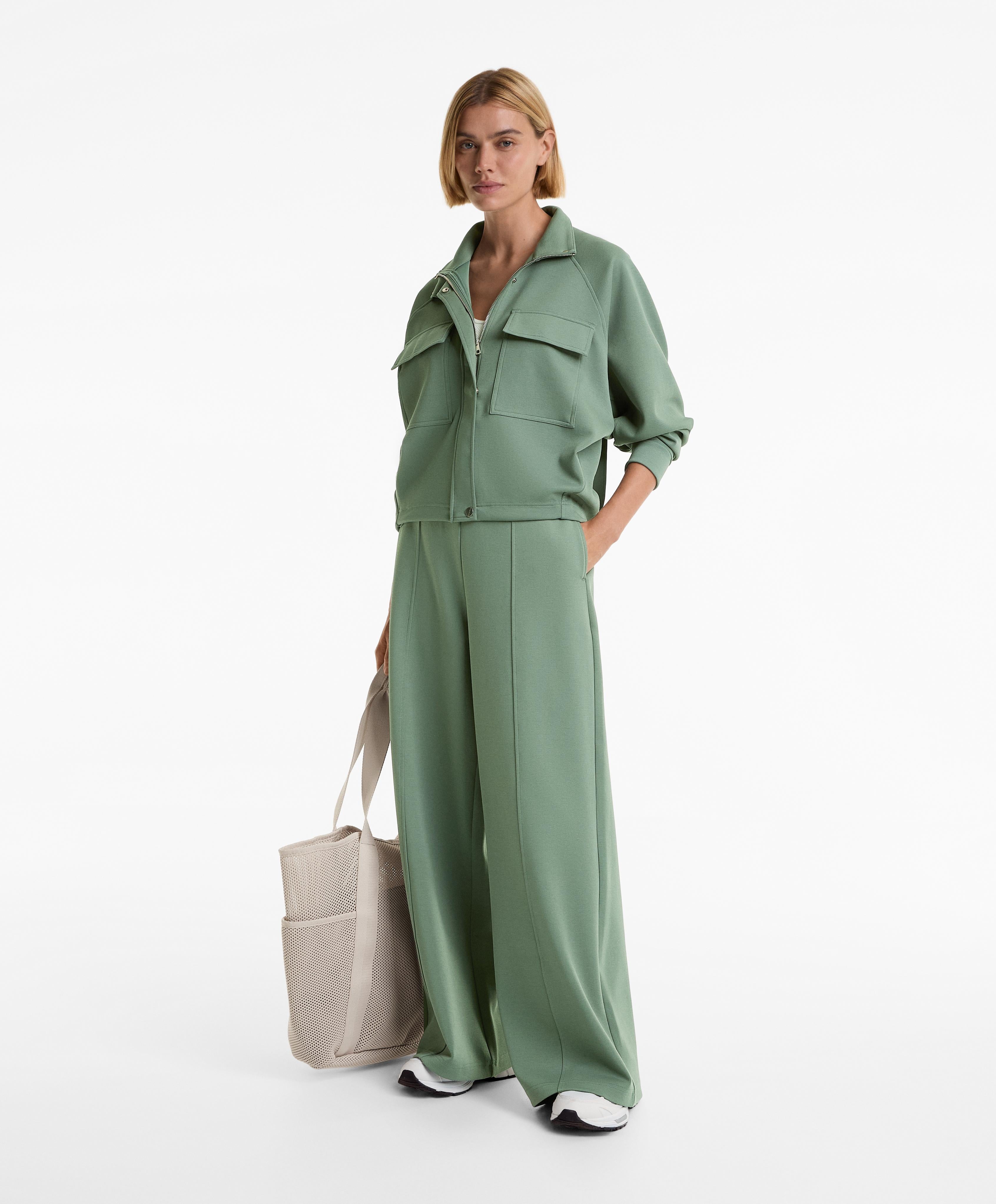 PIQUE POCKETS JACKET WITH COTTON