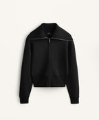 COTTON BLEND HIGH NECK JACKET