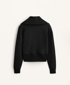 COTTON BLEND HIGH NECK JACKET