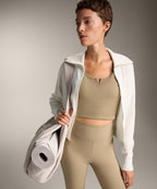 HIGH NECK KNIT JACKET