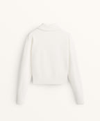 HIGH NECK KNIT JACKET