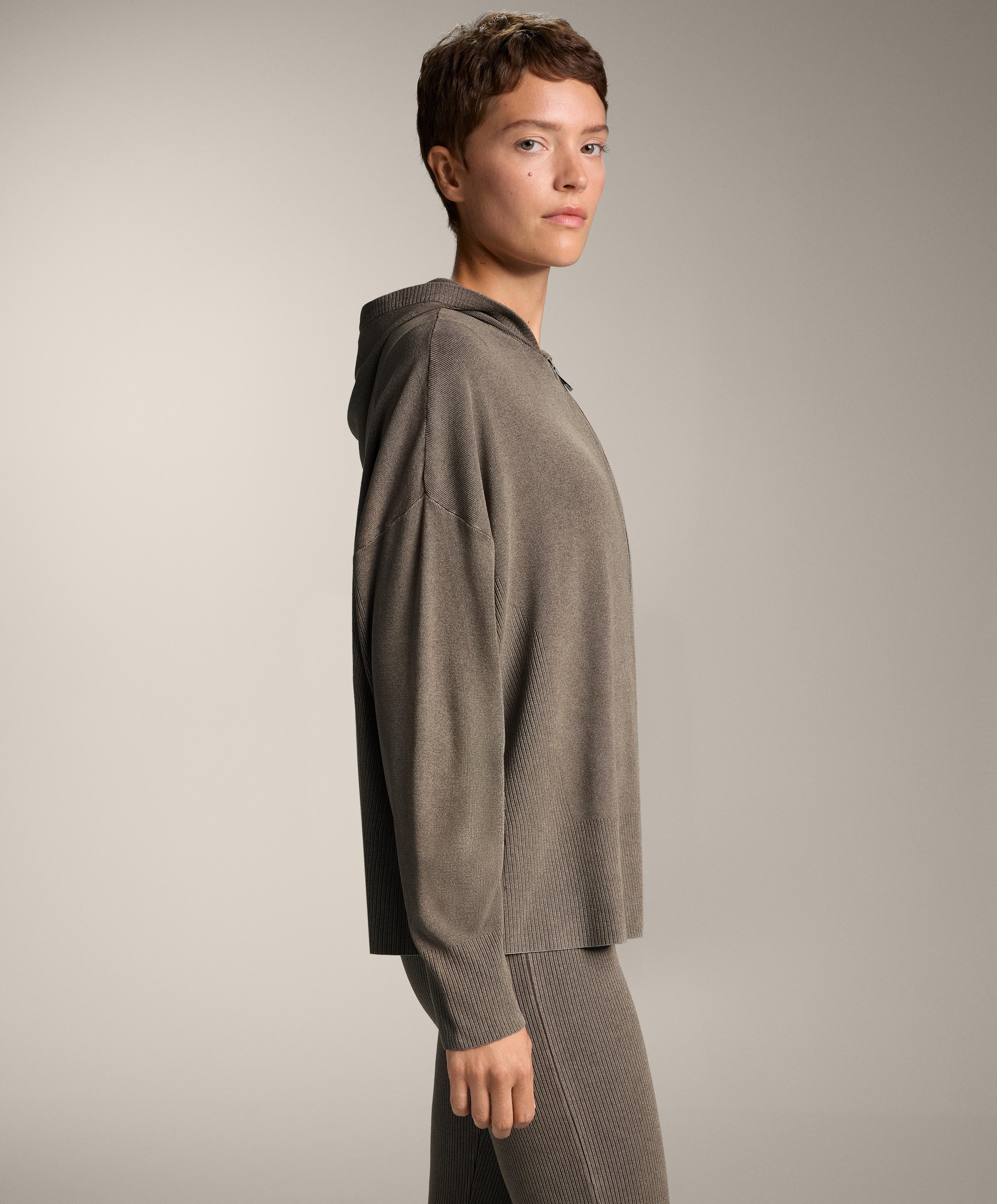 LONG WASHED KNIT JACKET