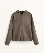 LONG WASHED KNIT JACKET