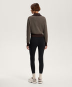 HOUNDSTOOTH PRINT KNIT JACKET