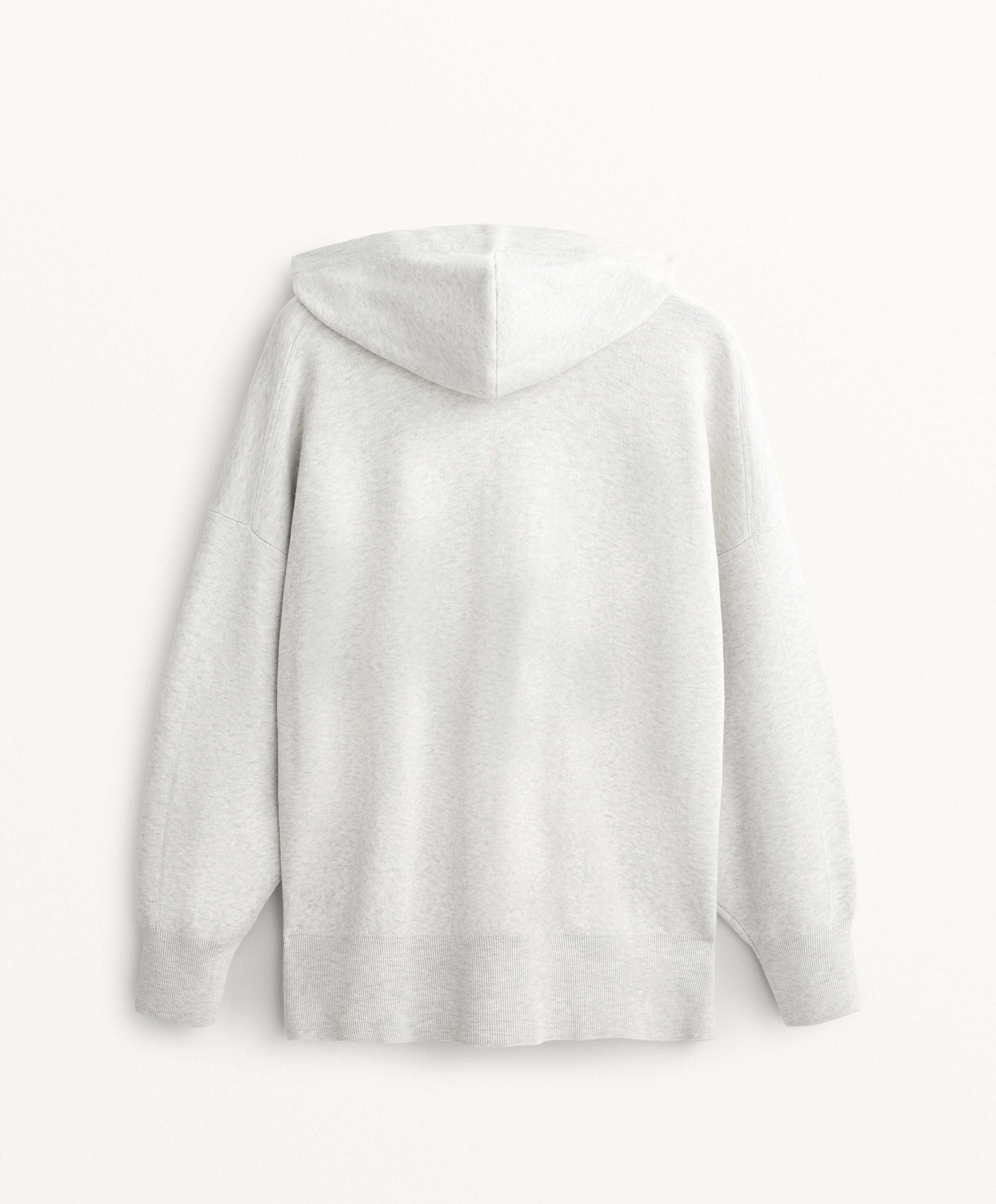 LONG KNIT HOODED JACKET