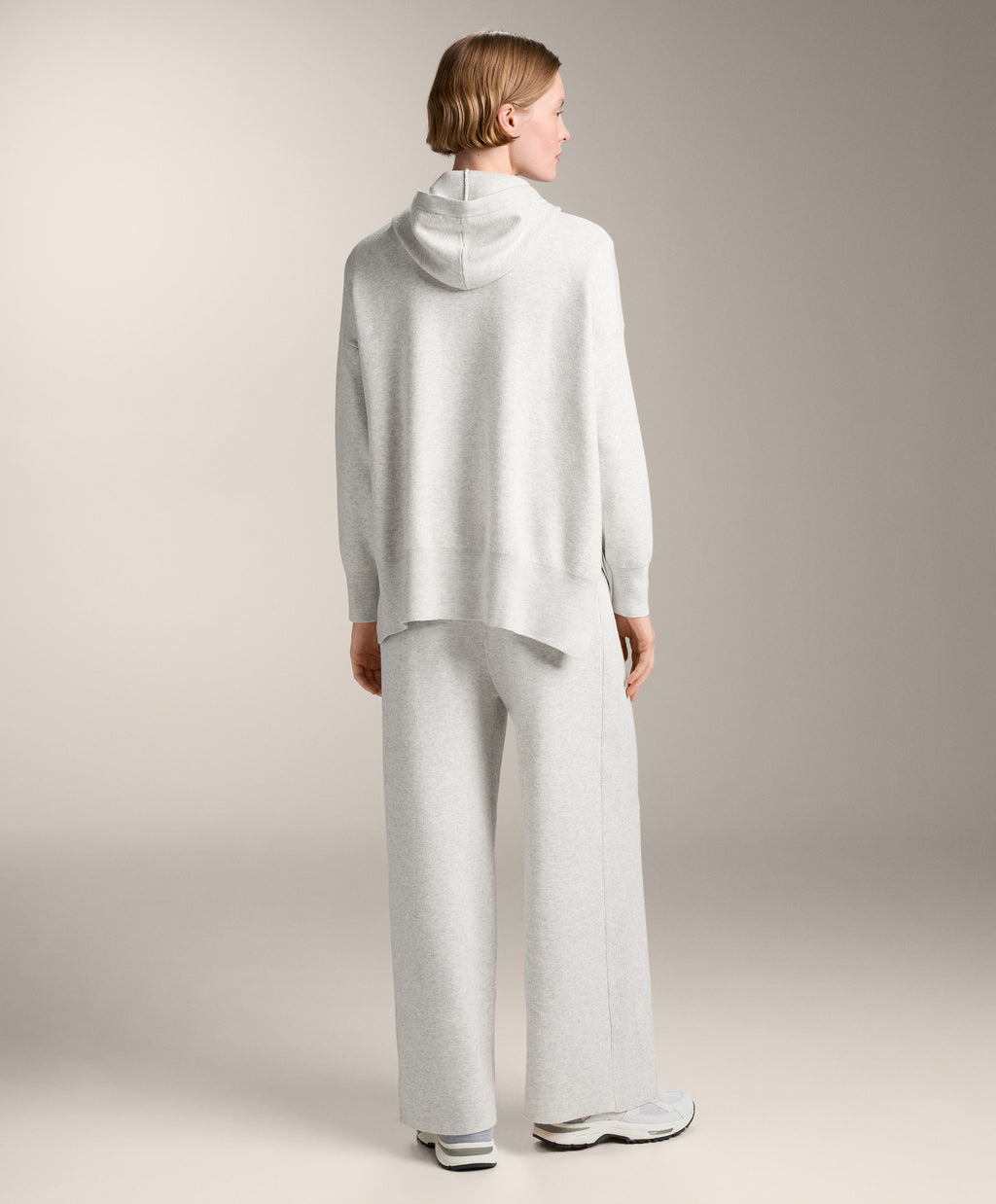 LONG KNIT HOODED JACKET