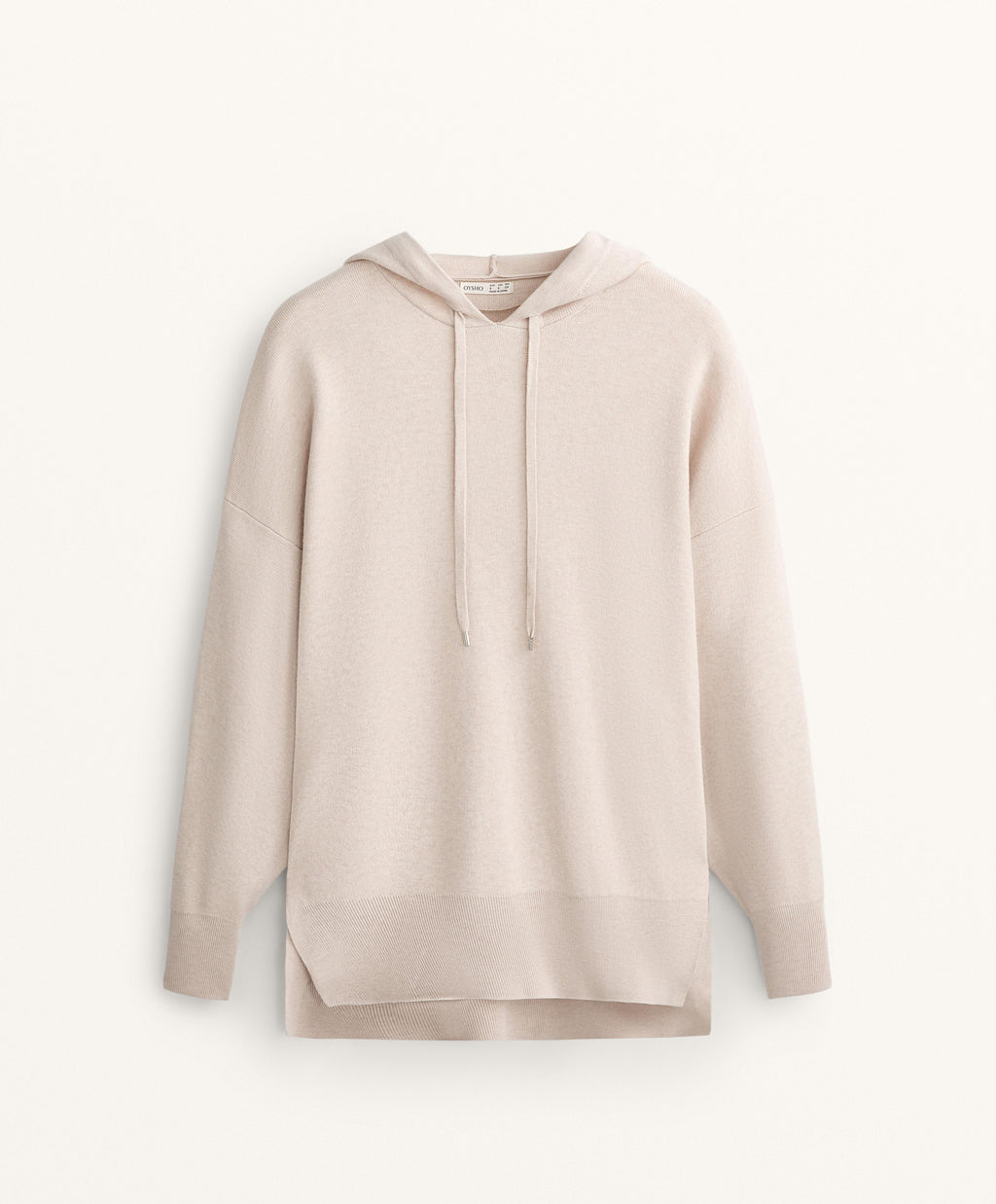 LONG KNIT HOODED JUMPER