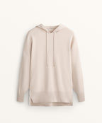 LONG KNIT HOODED JUMPER
