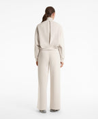 STRIPED HIGH NECK JACKET WITH SOFT TOUCH MODAL