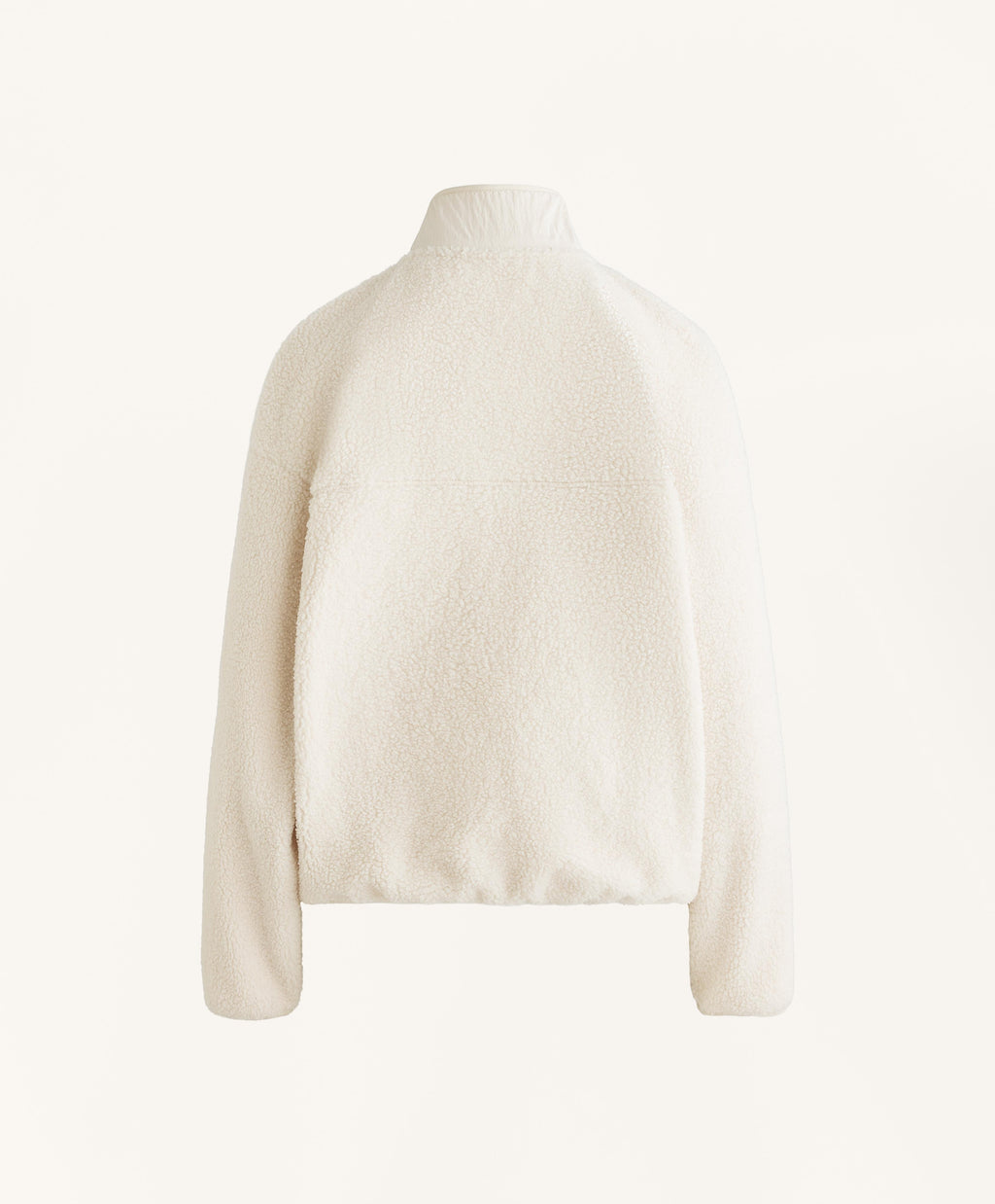 LIGHT FAUX SHEARLING BOMBER JACKET