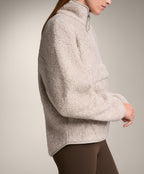 FAUX SHEARLING SWEATSHIRT WITH FRONT POCKET