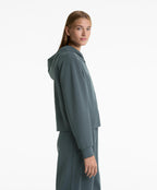 RIB 29% MODAL HOODED JACKET