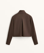 NEOPRENE EFFECT JACKET WITH POCKETS