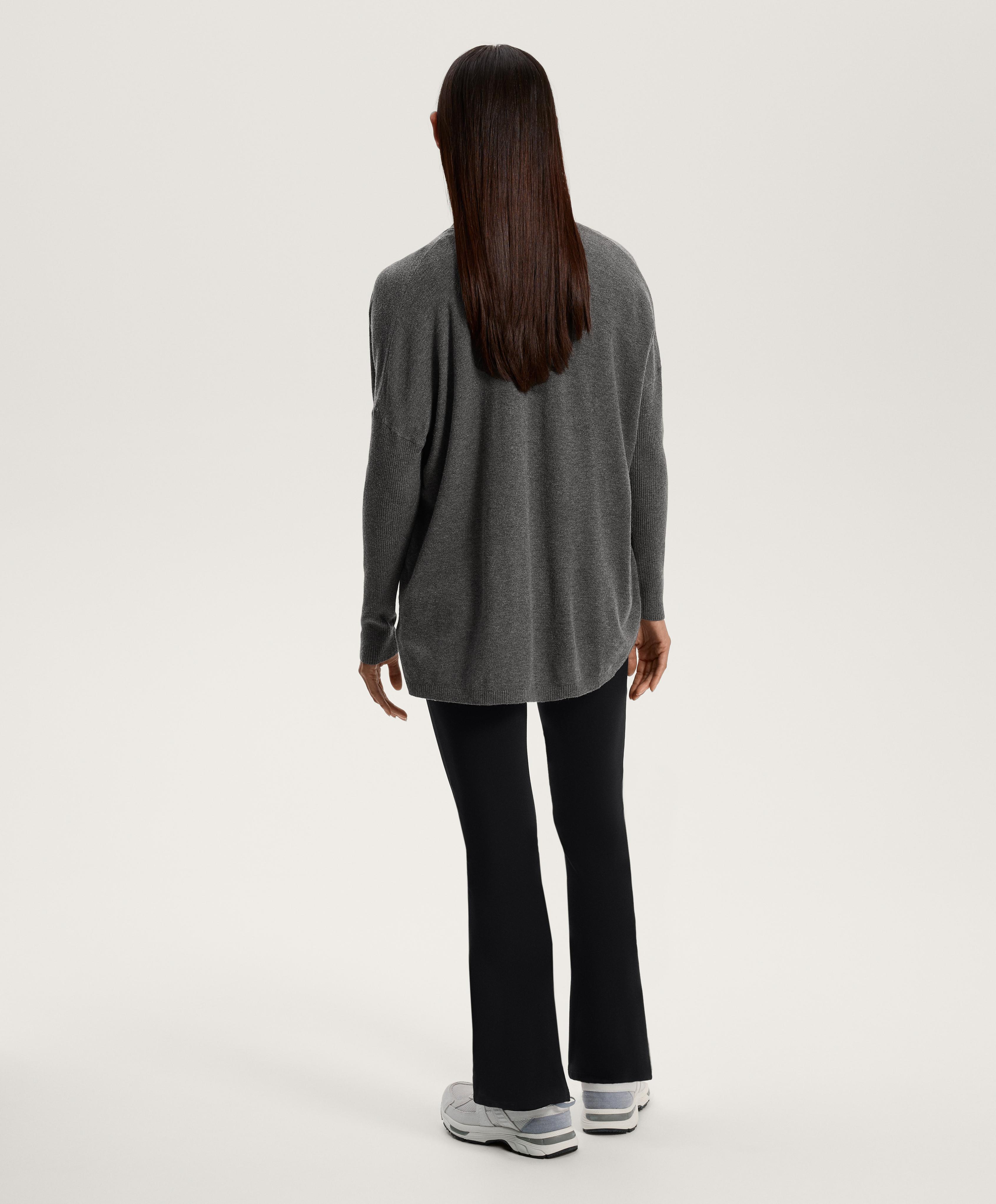 KNIT CARDIGAN WITH RIB DETAILS